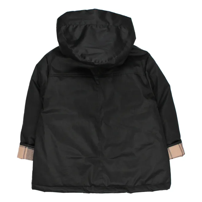 Parka con cappuccio imbottito | Nero