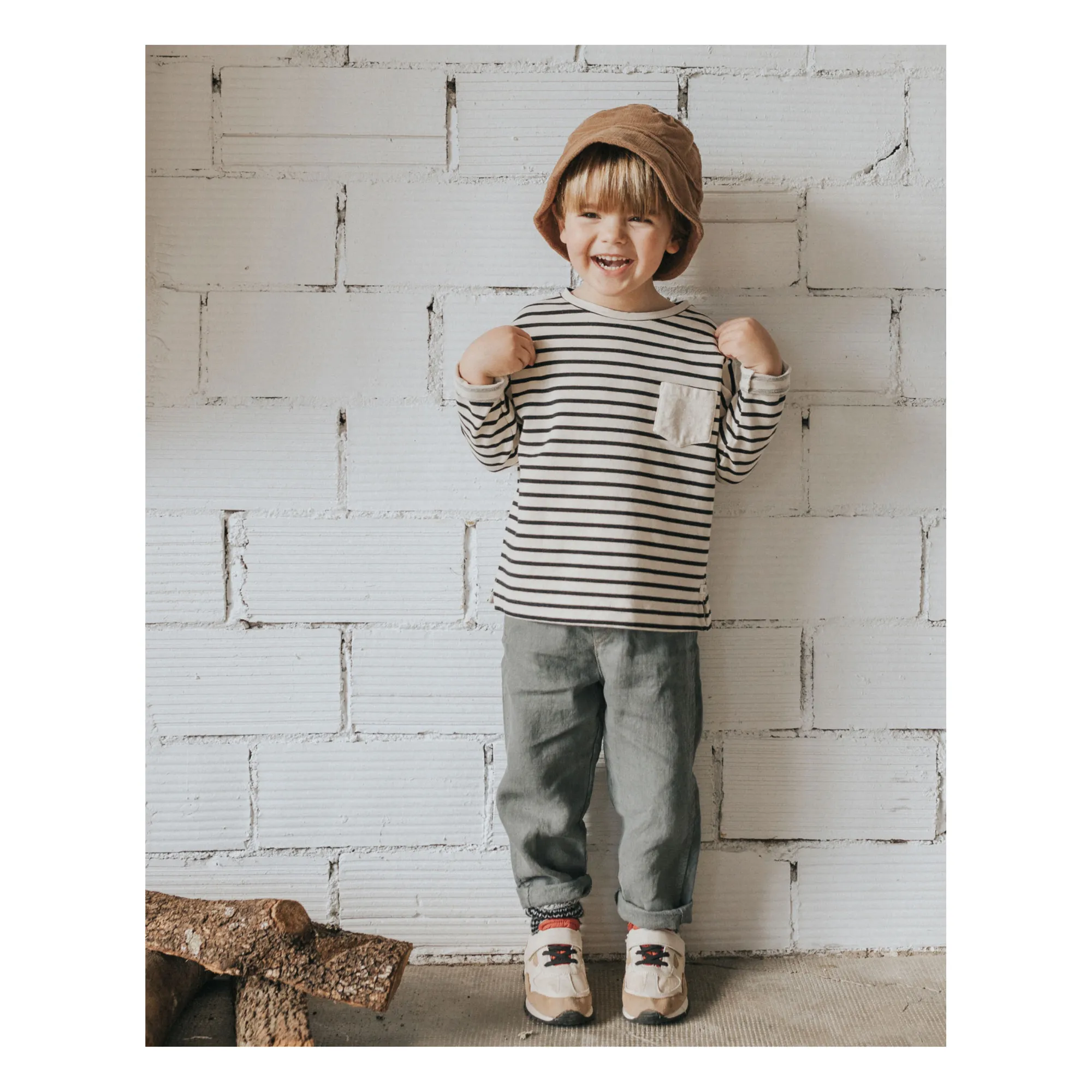 Winter Linen Trousers | Charcoal grey- Product image n°2