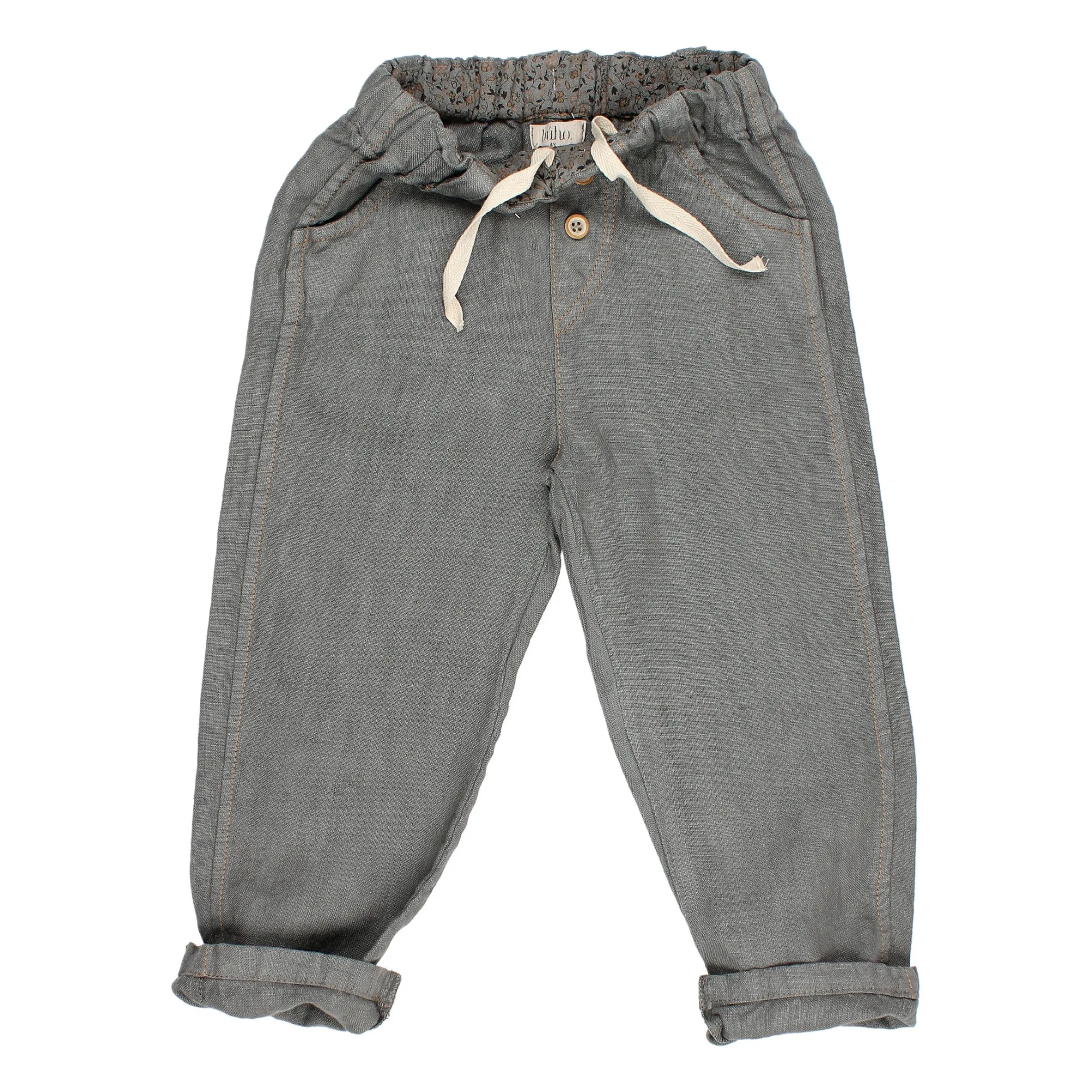 Winter Linen Trousers | Charcoal grey- Product image n°5
