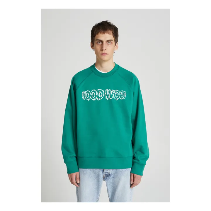 Hester Organic Cotton Sweatshirt | Dark green- Product image n°1