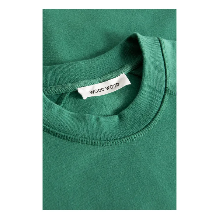 Sweatshirt Hester Bio-Baumwolle | Dunkelgrün- Produktbild Nr. 2