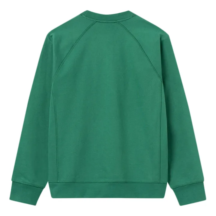 Hester Organic Cotton Sweatshirt | Dark green- Product image n°6