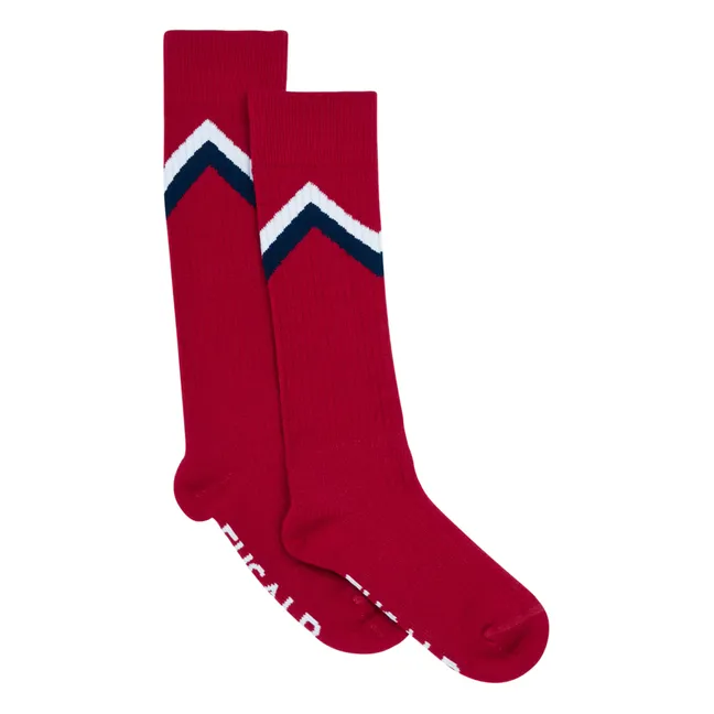 Chaussettes Heritage Laine | Rouge
