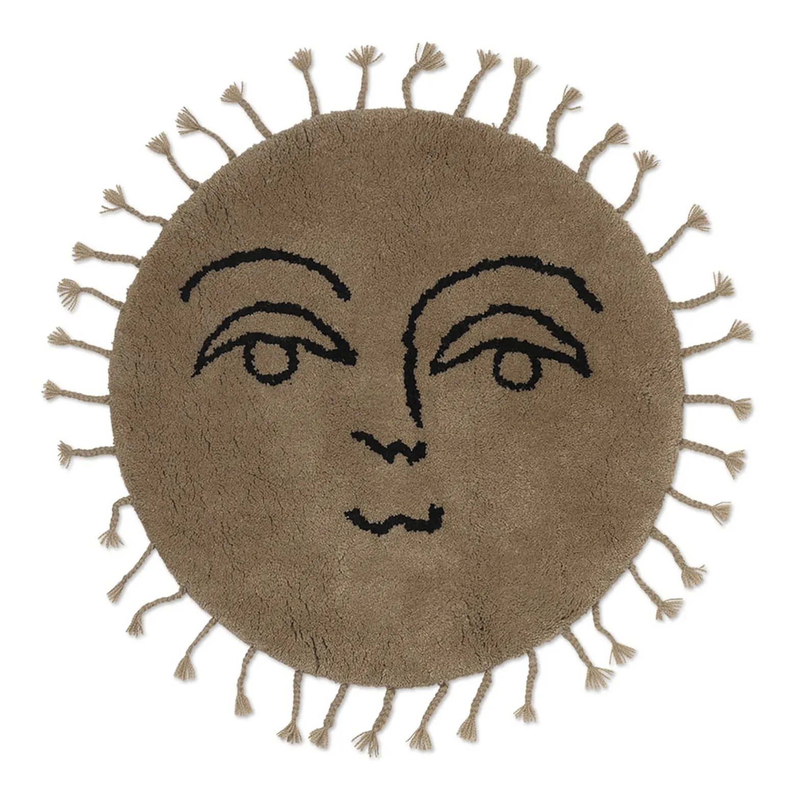 Ferm Living Kids Natural Tufted Sun Rug