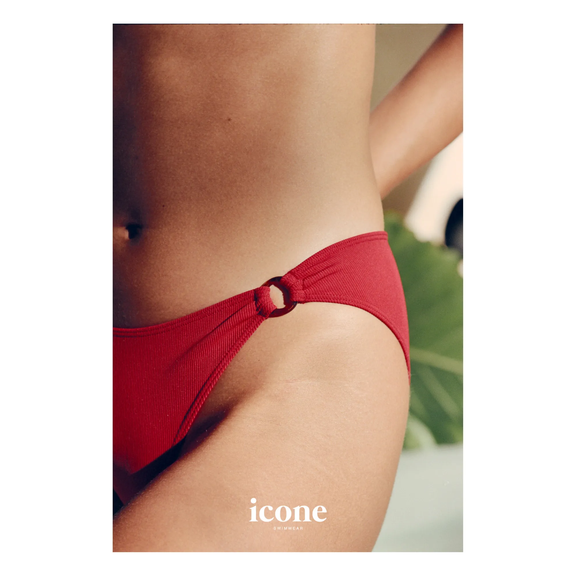 Icone Red Cannolo Bikini Bottoms