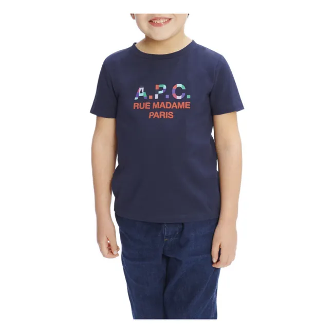 Camiseta de algodón ecológico Toa - Cápsula infantil  | Azul Marino