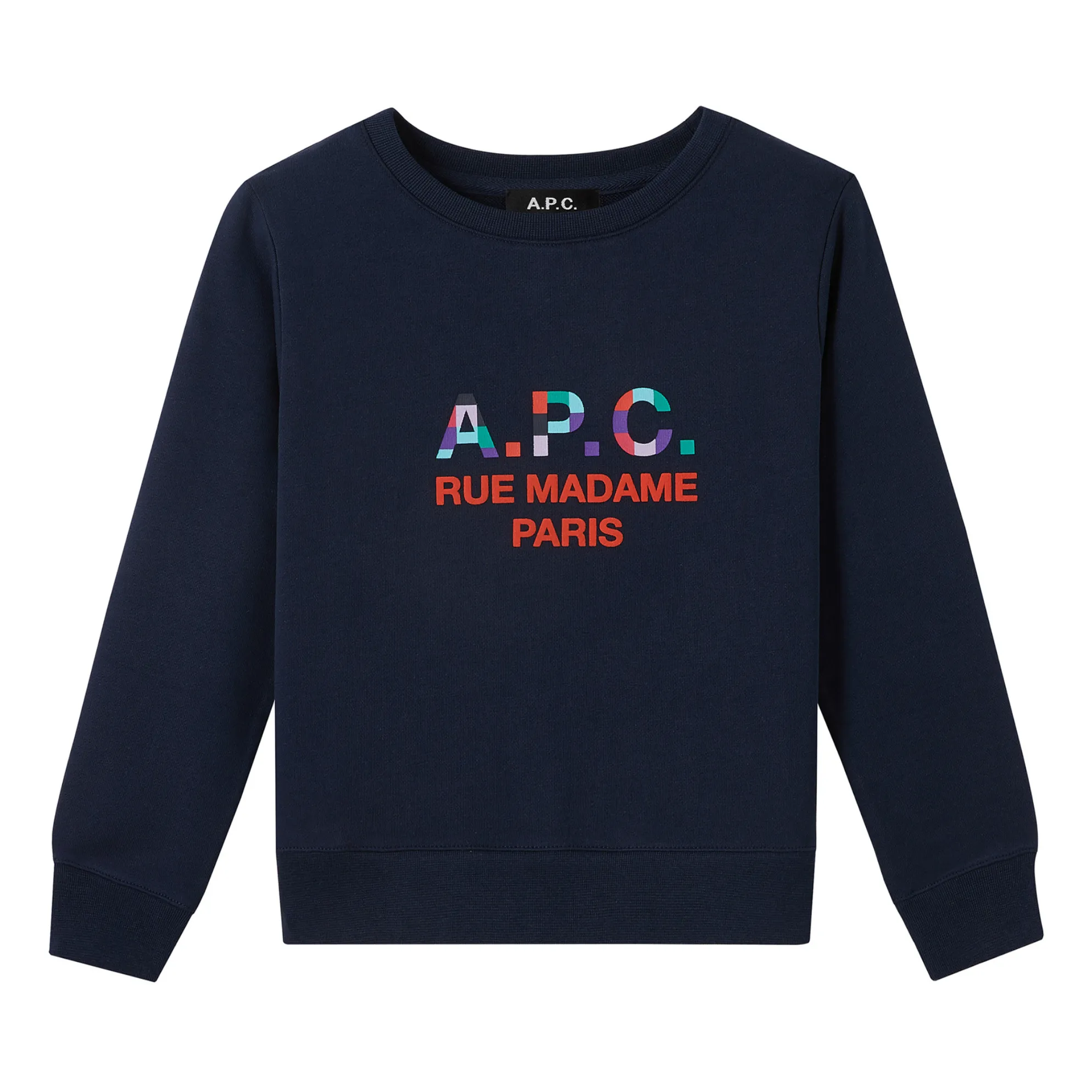 A.P.C. - Achille Organic Cotton Sweatshirt - Kids' Capsule - - Navy blue |  Smallable