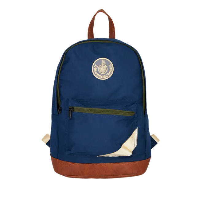 Retro School Bag | Navy blue
