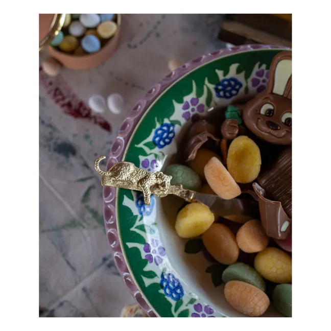 Leopard Brass Butter Knife | Gold