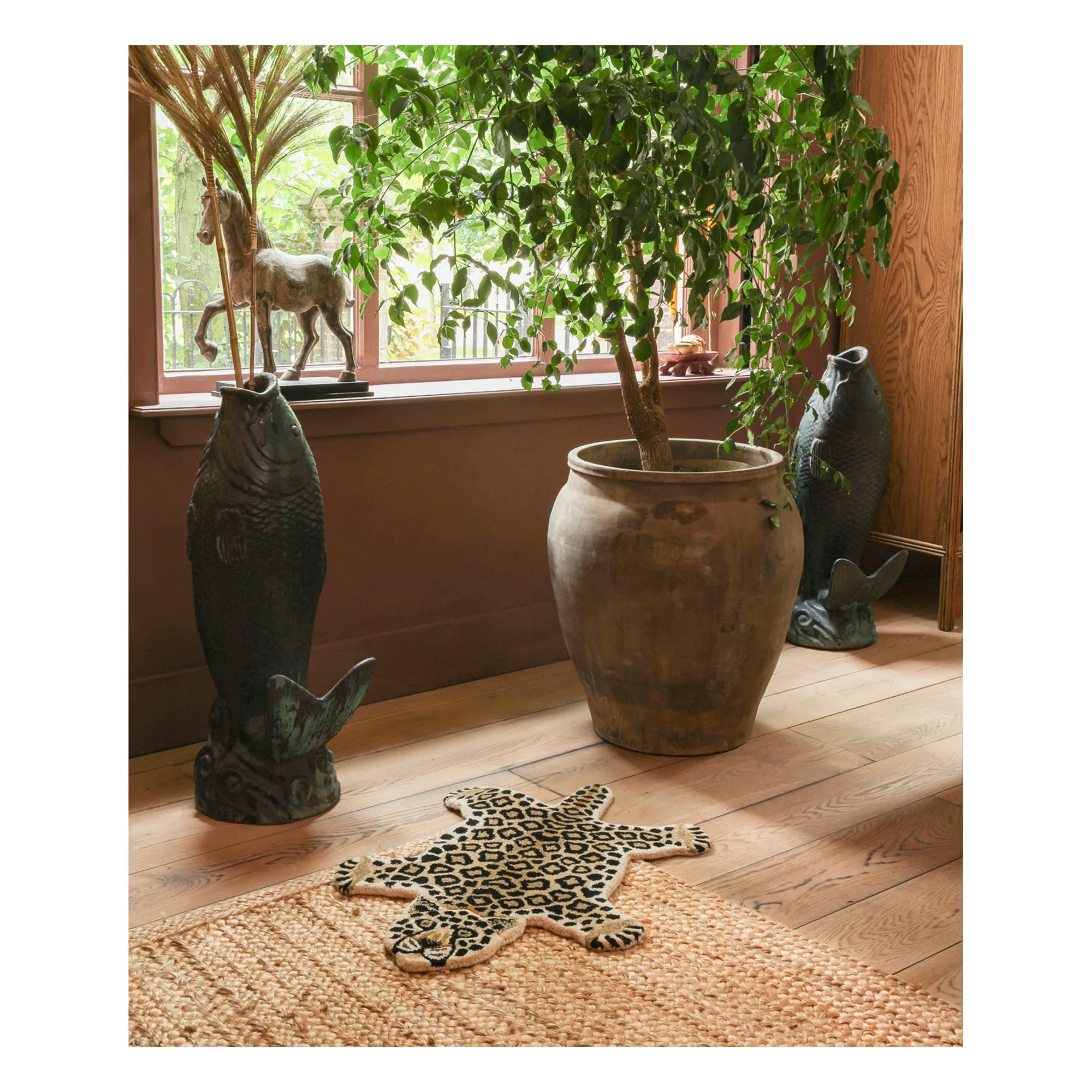 Tapis léopard en laine- Image produit n°2