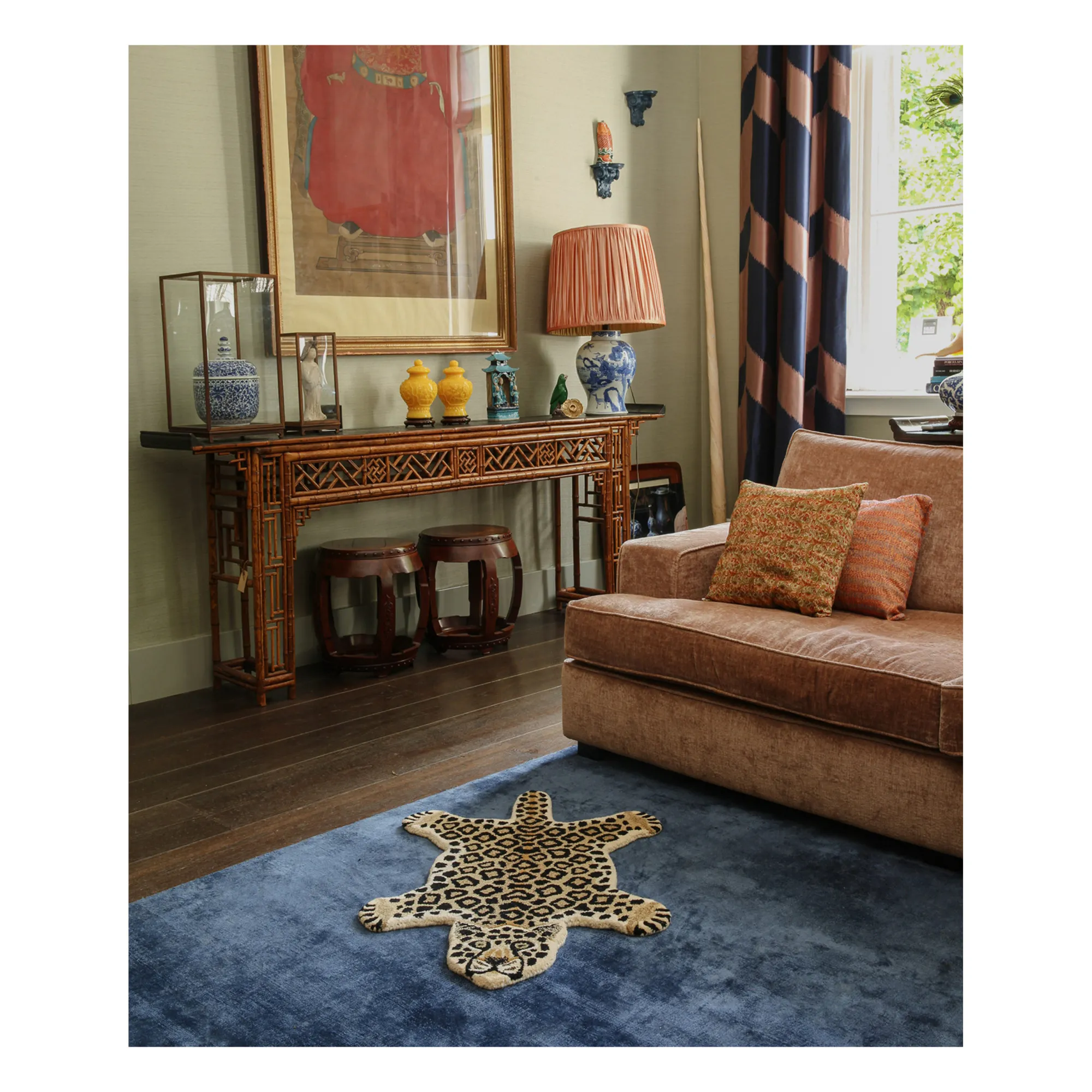 Tapis léopard en laine- Image produit n°4