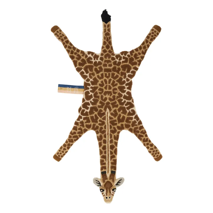 Tapis Girafe en laine | Brun- Image produit n°3