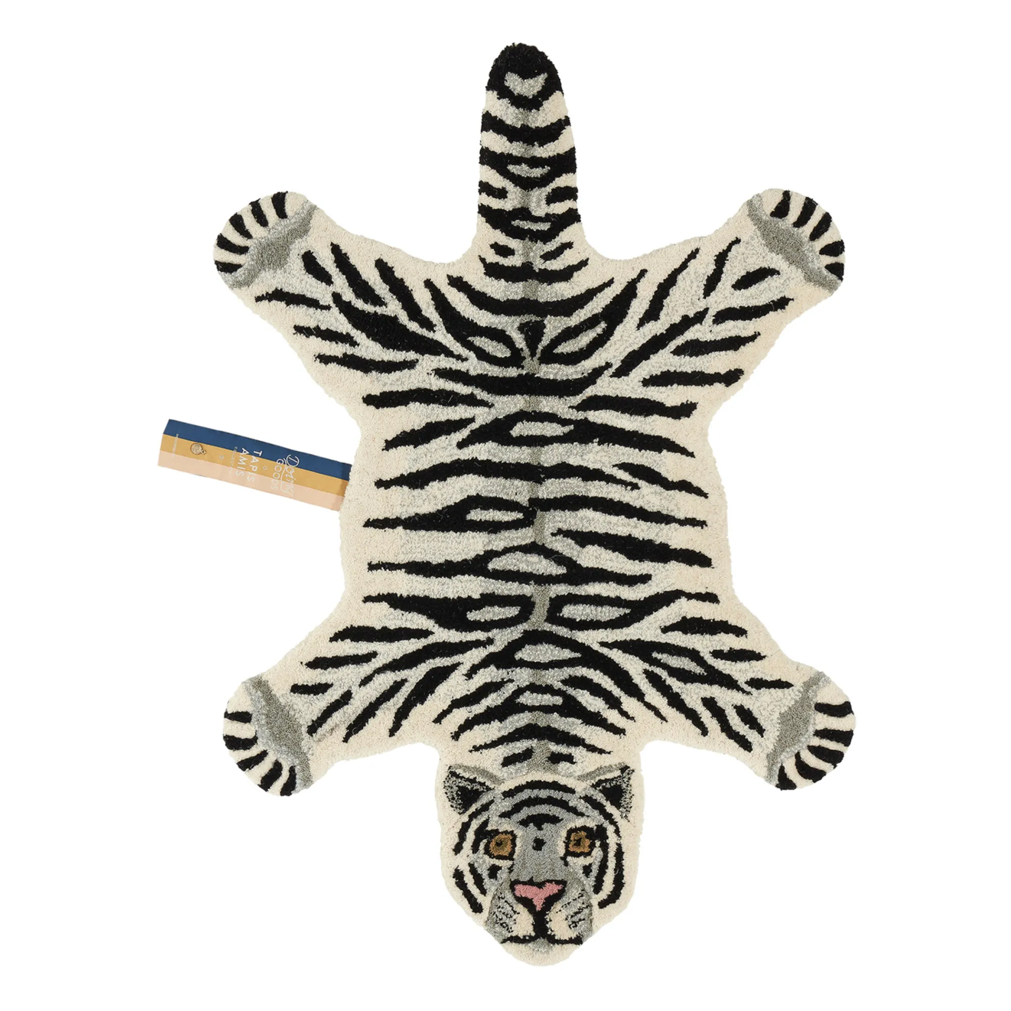 Tapis Tigre des neiges en laine | Ecru- Image produit n°0