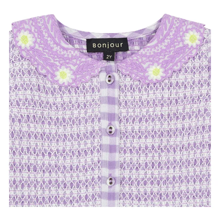 Embroidered Blouse | Mauve- Product image n°3