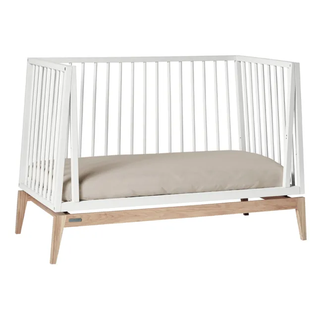 Kit di conversione per letto da neonato, modello: Luna, dimensioni: 60 x 120 cm | Bianco