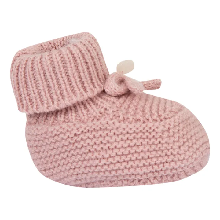 Babyschuhe aus Bauwolle, Wolle und Kaschmir | Rosa- Produktbild Nr. 0