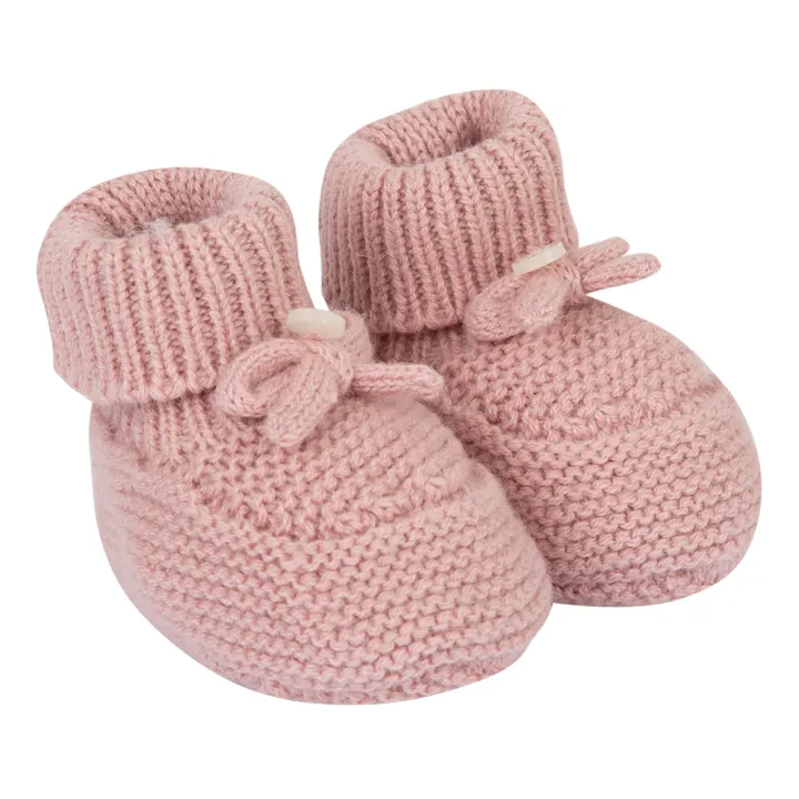 Babyschuhe aus Bauwolle, Wolle und Kaschmir | Rosa- Produktbild Nr. 1