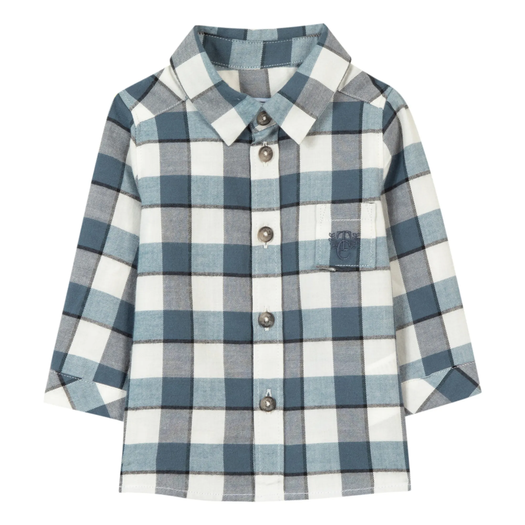 Tartine Et Chocolat Blue Checked Shirt