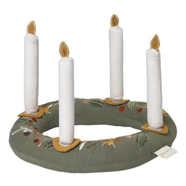 Corona de Navidad de algodón orgánico