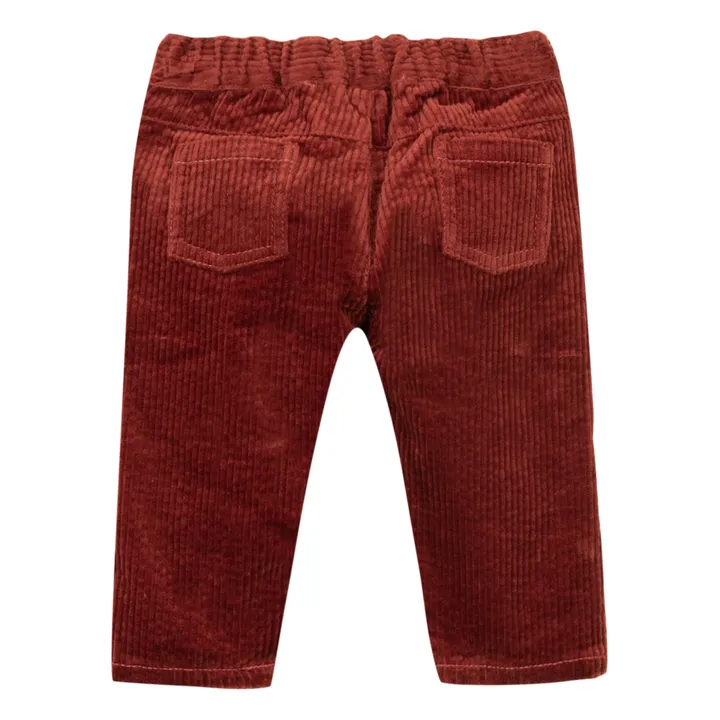 Pantalones de pana con bolsillos | Rojo ladrillo- Imagen del producto n°1
