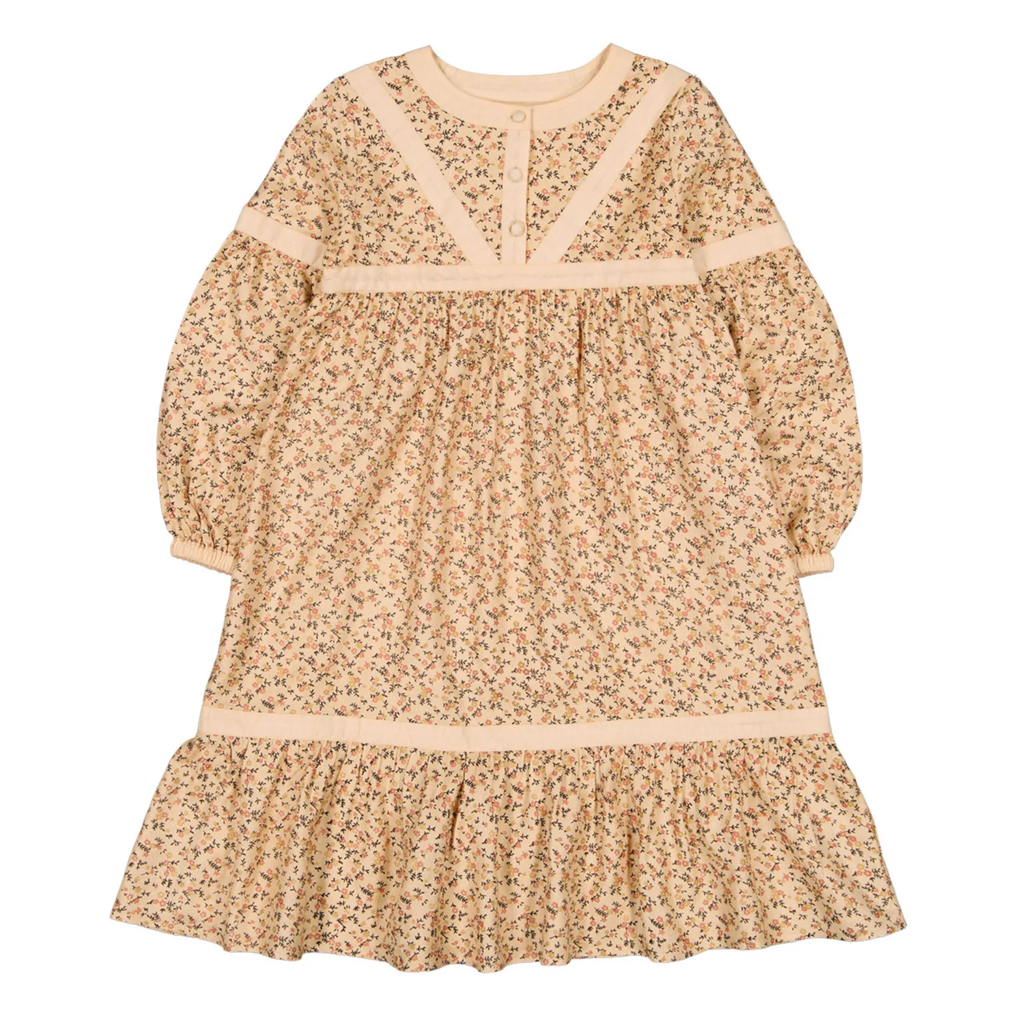Louis Louise Ecru Calice Floral Dress