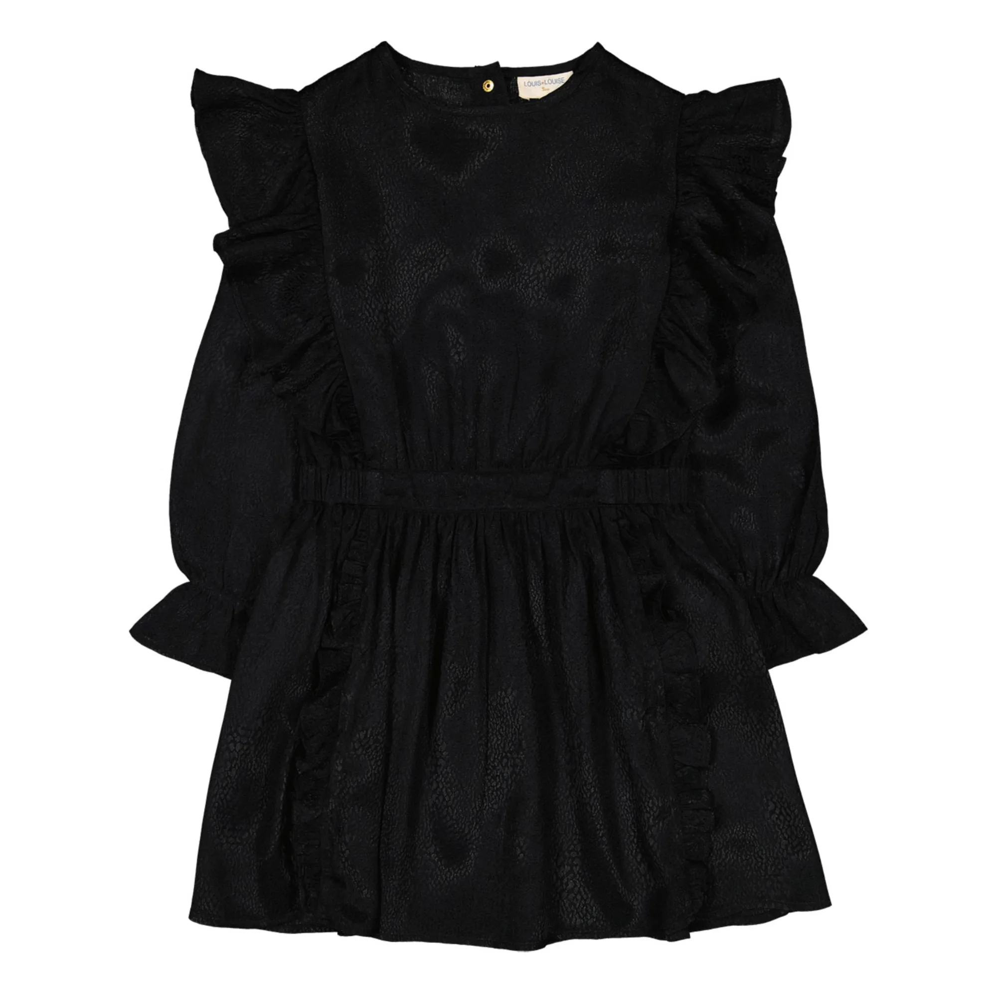 Louis Louise Black Olympe Textured Dress