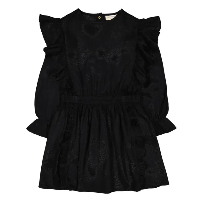 Robe Texturée Olympe | Noir