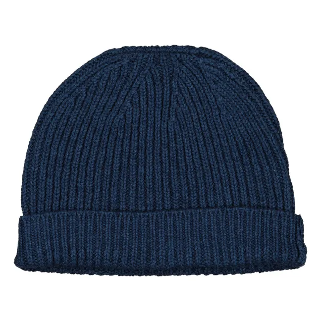 Harry Cotton and Wool Beanie | Blue