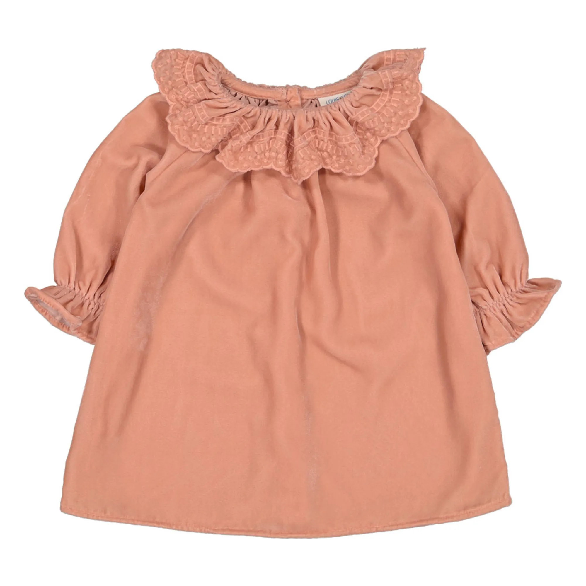 Louis Louise Pale Pink Giulia Velour Dress