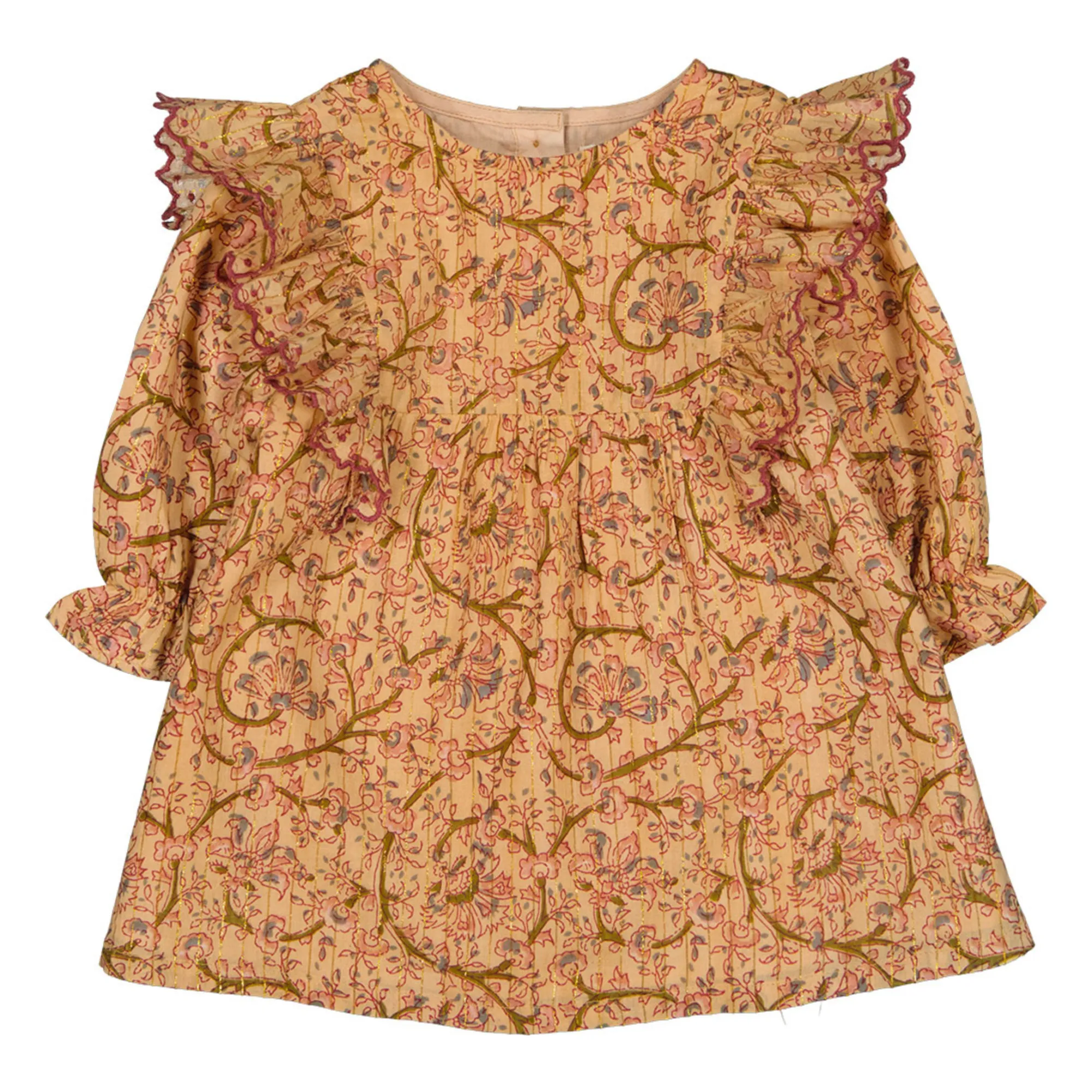 Louis Louise Beige Alaia Floral Sparkly Dress