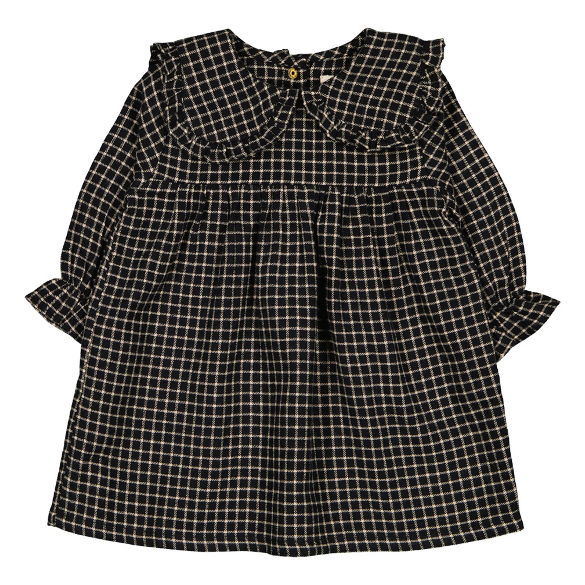 Louis Louise Black Twist Checked Dress