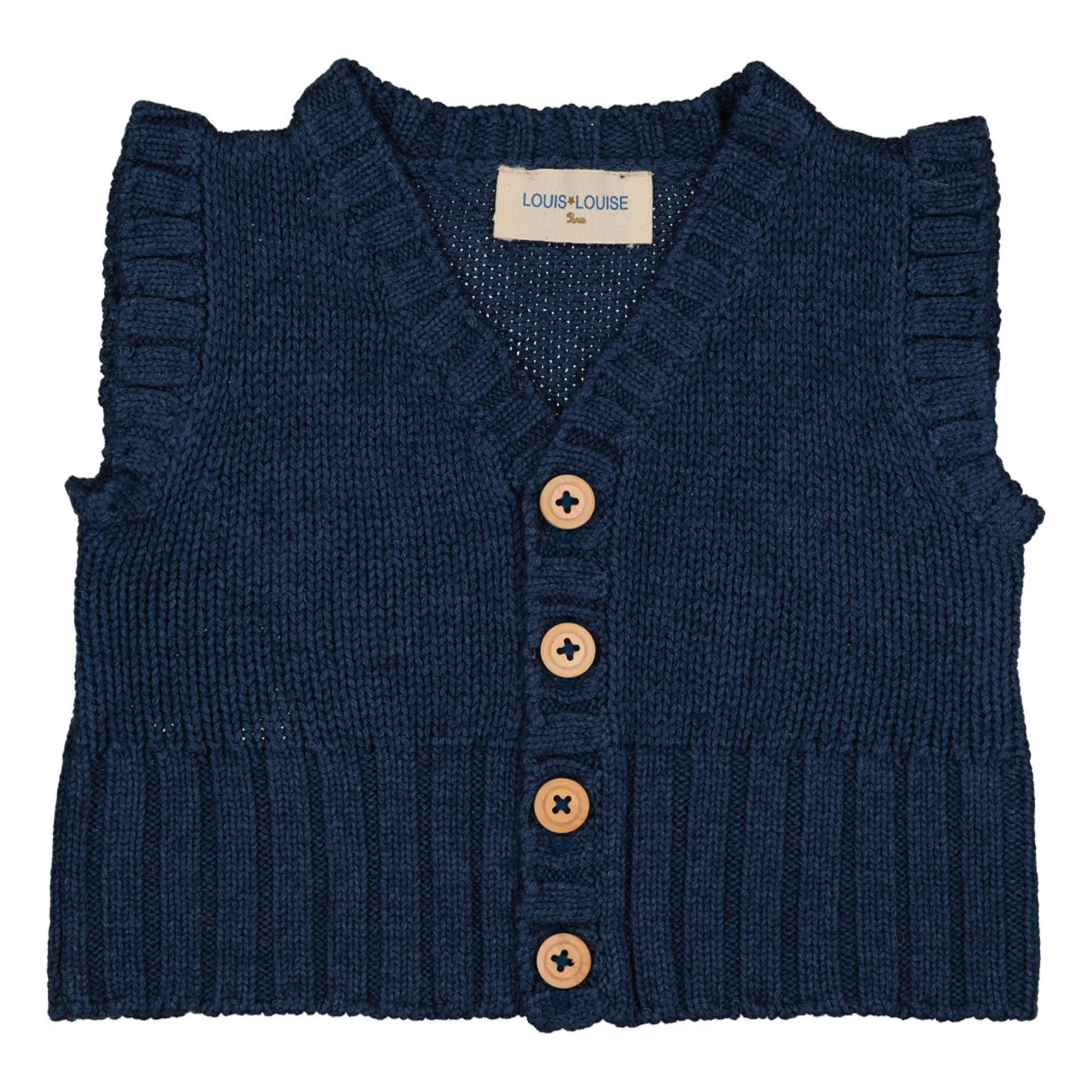 Louis Louise Navy Blue Didi Woollen Cardigan