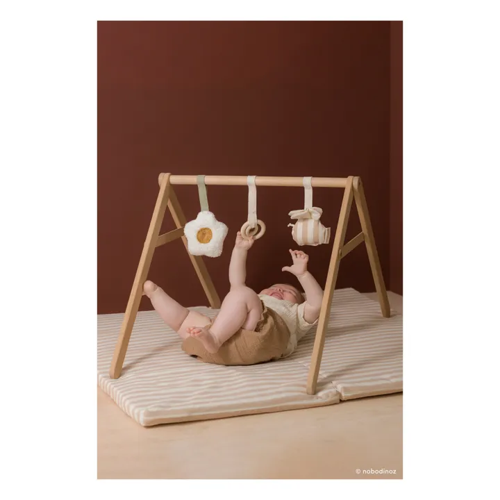 Arche d'éveil en bois et ses jouets | Beige- Image produit n°3