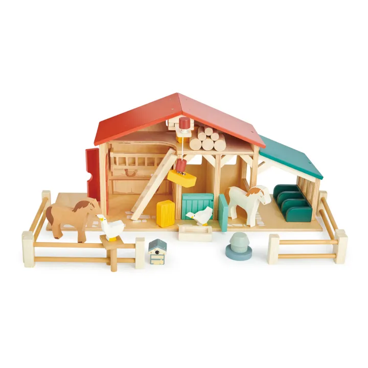 Ferme en bois et ses accessoires- Image produit n°0