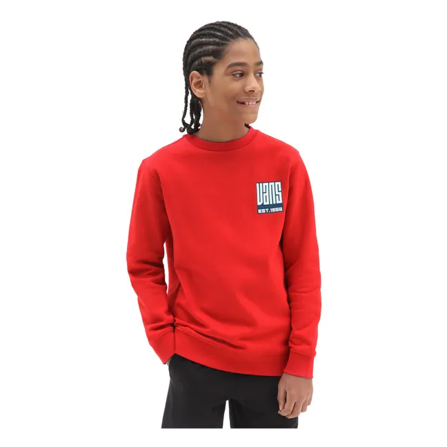 Sweat Imprimé | Rouge