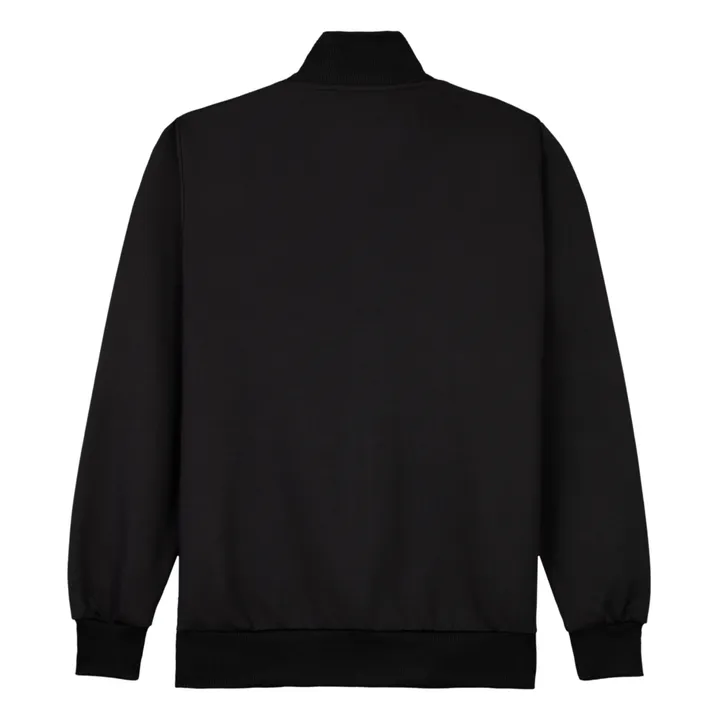Studio Sweatshirt mit Reißverschluss aus Bio-Baumwolle und recyceltem Polyester | Schwarz- Produktbild Nr. 5