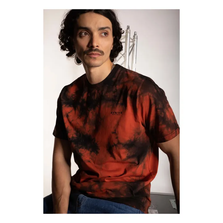 Source Tie and Dye T-Shirt Bio-Baumwolle | Rot- Produktbild Nr. 3