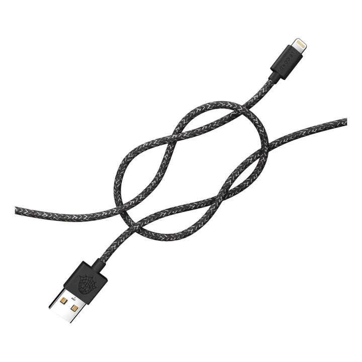 Recycled Fishing Net Charging Cable - 2 m | Black- Product image n°0