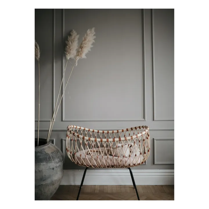 Organic Cotton Oval Mattress for Lola and Emil Bassinets | White- Product image n°3