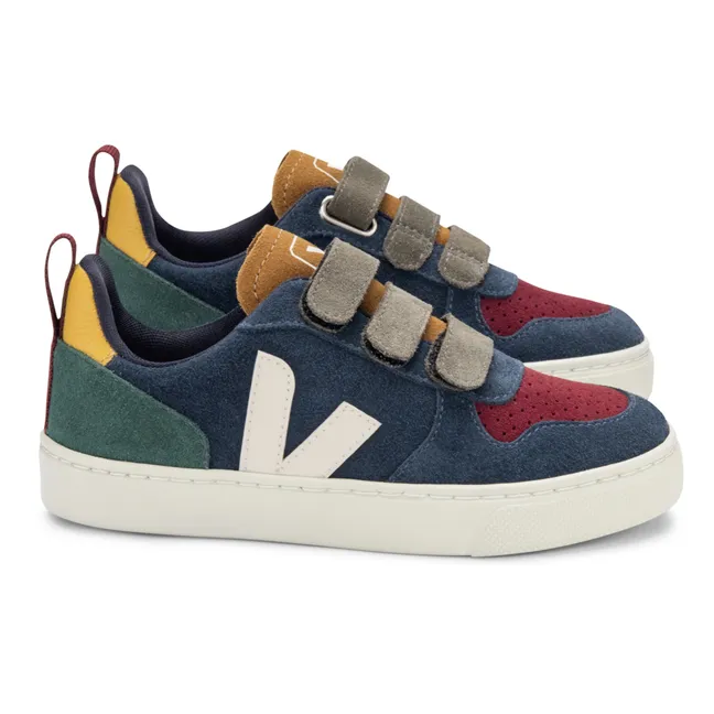V-10 Suede Velcro Sneakers | Navy blue