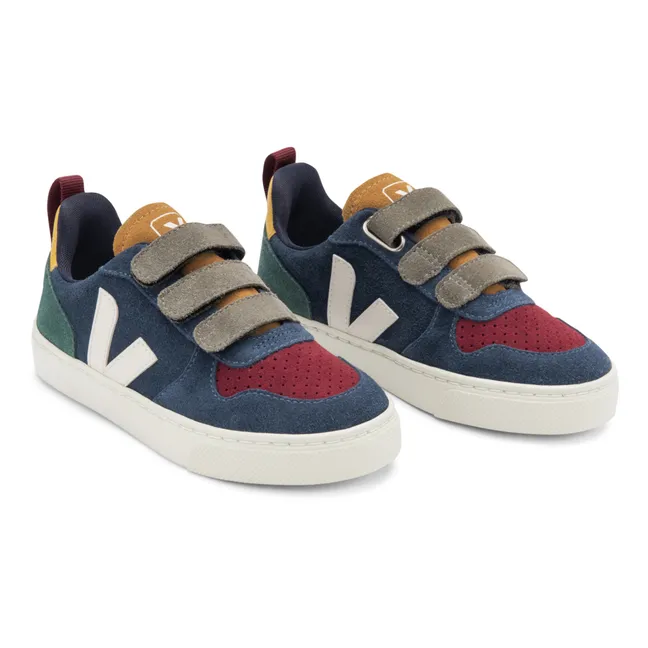 V-10 Suede Velcro Sneakers | Navy blue