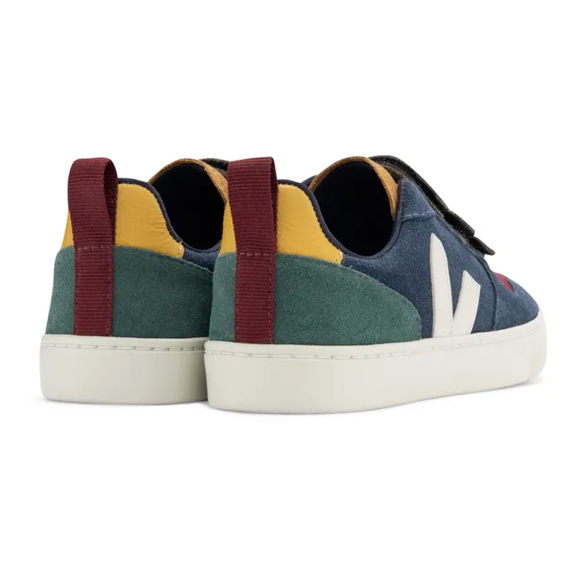 V-10 Suede Velcro Sneakers | Navy blue