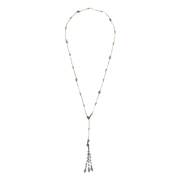 Collier Court Holy Sparkly Pampille Mix Précieux | Tabac- Image produit n°0