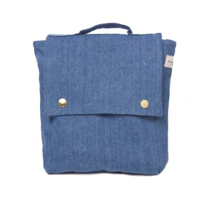 Zaino bambino Minimies in cotone riciclato | Blu denim chiaro