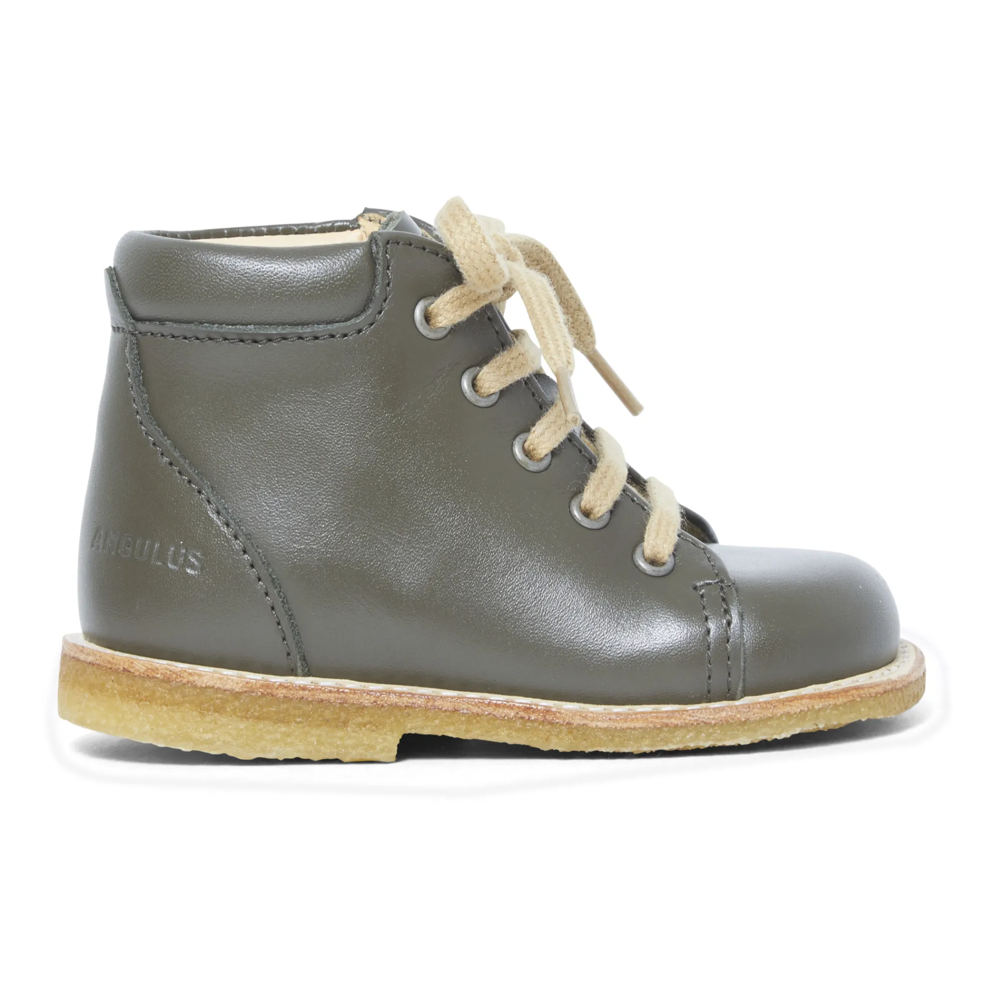 Angulus Olive Green Lace-Up Boots