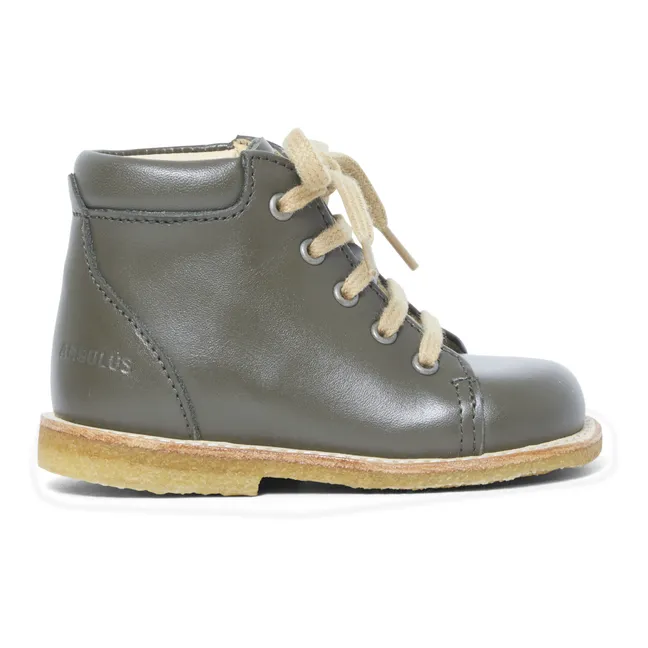 Lace-up Boots | Olive green