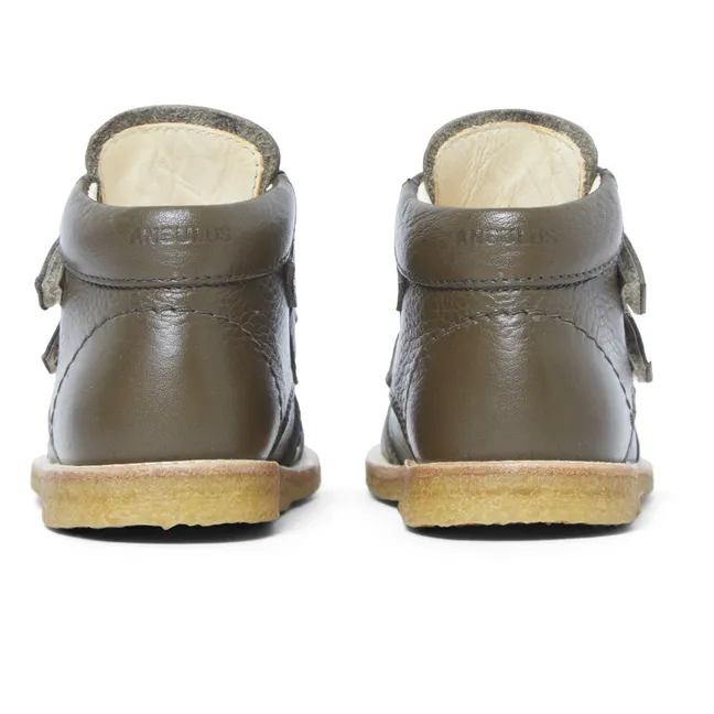 Bottines Scratchs | Vert olive