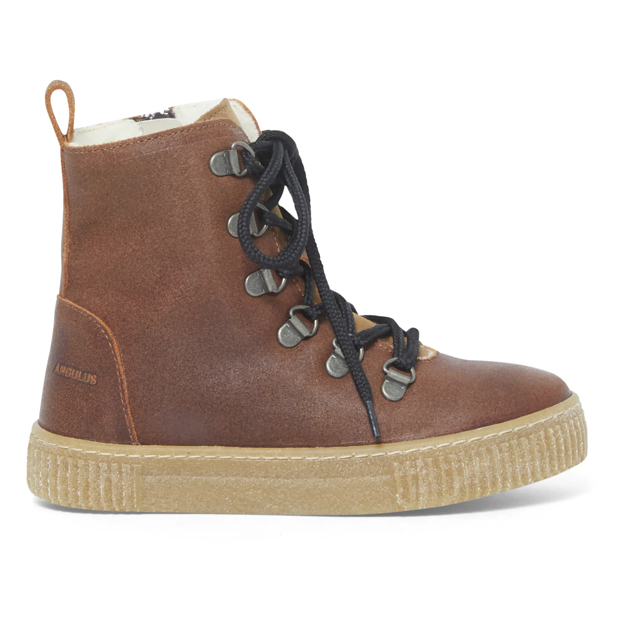 Angulus Cognac Lace-Up Boots