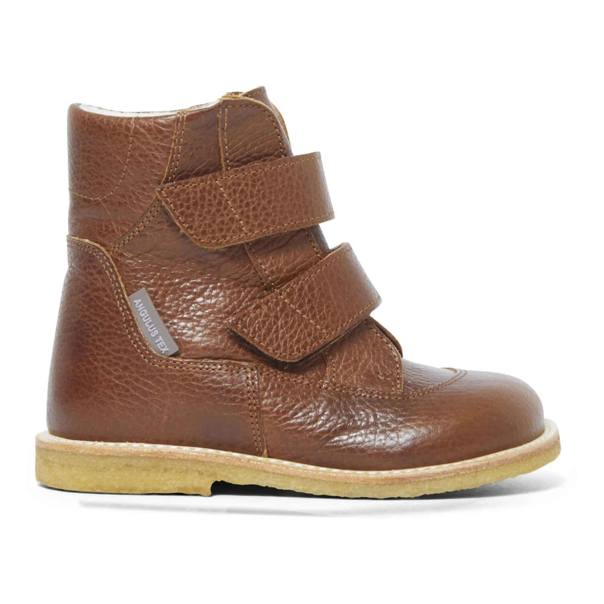 Angulus Cognac Velcro Tex Lined Boots