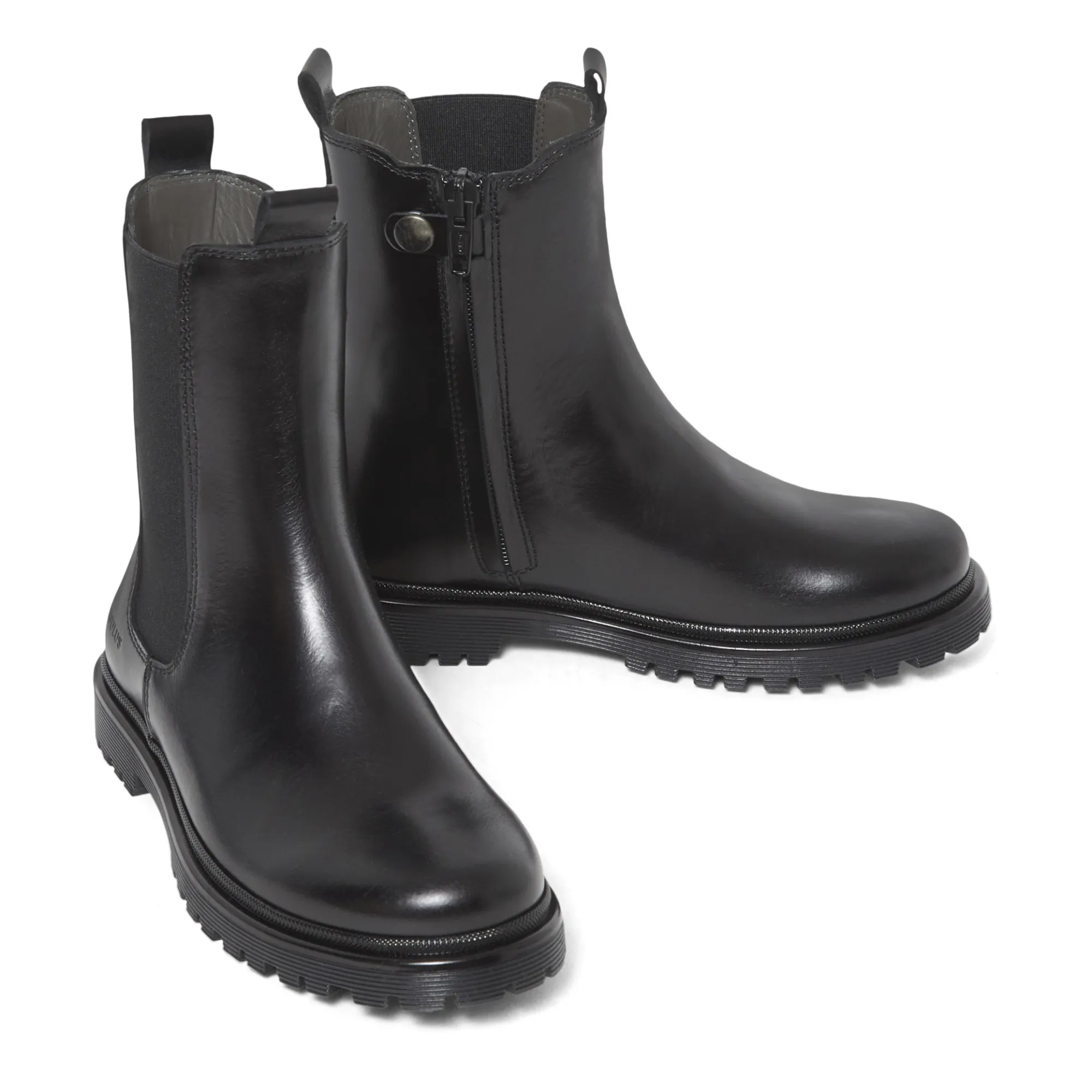 Chelsea Boots Montantes Semelle Funky | Noir- Image produit n°1